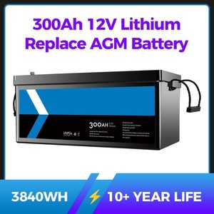 300Ah Lithium Battery 12V LiFePO4 200A BMS 3840Wh Hub for Caravans & Off-Grid