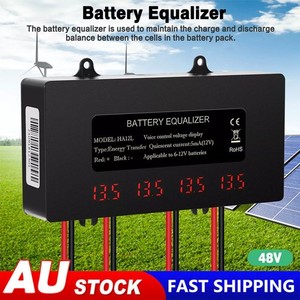 48V Battery Equalizer Digital Display 4 x 12V Battery Balancer for Lead Acid Lit