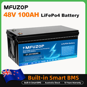 48V(51.2V) 100Ah Lithium Battery LiFePO4 5120Wh Deep Cycles Golf Cart RV BMS