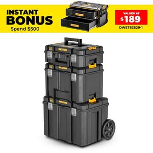 DeWalt 3-In-1 TSTAK Stackable Storage Tool Box System $137 (was $249) Delivered / C&C / in-Store @ Sydney Tools