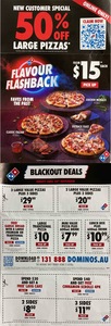 50% off Large Pizzas (New Customers) and Other Coupons/Deals @ Domino's