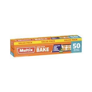 Multix Non-Stick Baking Paper 50m x 30cm $6 (Was $12) @ Coles