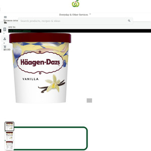½ Price Häagen-Dazs Ice Cream Tub Varieties 457mL $6.75 (Was $13.50) @ Woolworths