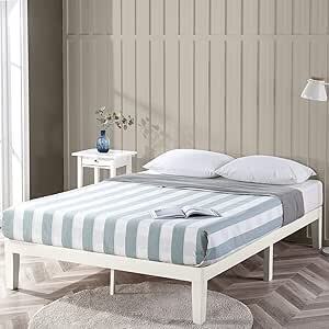 Zinus Moiz White Timber Queen Bed Frame $139, Double $129, King Single $99 Shipped @ Zinus Australia via Amazon AU
