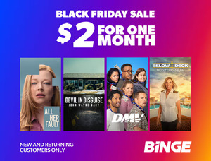 Binge Premium $2 for 1 Month (Usually $22) @ Binge (New & Returning Customers)