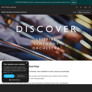 Spitfire Symphony Orchestra - Discover DAW Plugin $0 @ Spitfire Audio