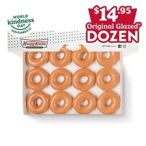 Original Glazed Doughnut Dozen $14.95 Per Pack @ Krispy Kreme (Excludes Airports, Partner Outlets & SA)