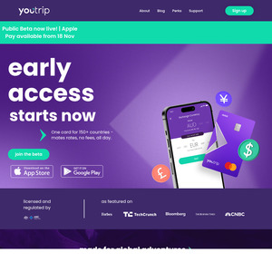 Youtrip - Multicurrency Travel Card - No FX fees $10 for referral and referee