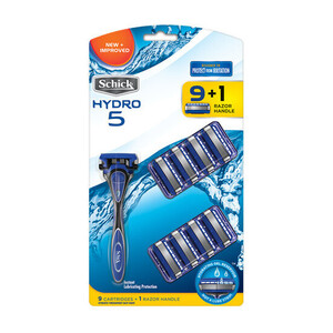 Schick Hydro 5 Razor Handle & 9 Blade Refills $17.99 + $7.95 Delivery ($0 with eBay Plus) @ Shaver Shop eBay