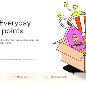 Switch & Stay past 31 Dec with Origin Energy for 25,000 Everyday Rewards Points + up to $300 in Bill Credits (ACT, NSW, VIC, SA)