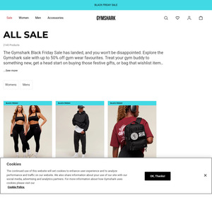 Up to 60% off: T-Shirts from $18, Shorts from $27, Joggers from $36, Hoodies from $40 + Delivery ($0 with $100 Order) @ Gymshark