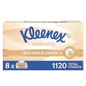 Kleenex Aloe Vera 3-Ply Facial Tissues (8x 140 Pack) - $21.60 ($19.44 S&S) + Delivery ($0 with Prime/ $59 Spend) @ Amazon AU