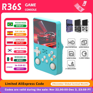 R36S Retro Handheld Console 64GB Black US$13.50 (~A$20.76) Delivered @ SUPER FUN GAME Store AliExpress