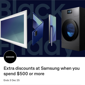 Samsung: Extra 5% Discount on Purchases over $500 @ Commbank Yello