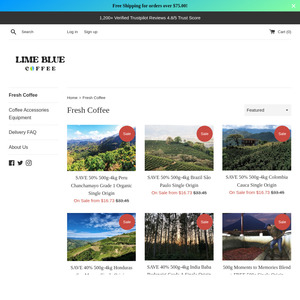 1kg from $31.50, / Buy 500g Moments to Memories Get Free 500g Single Origin + Del ($0 w/ $75 Order, C&C) @ Lime Blue Coffee