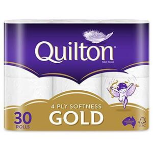 Quilton Gold 4-Ply Toilet Tissue: 30 Rolls - $19.99 ($17.99 Sub & Save) + Delivery ($0 with Prime/ $59 Spend) @ Amazon AU
