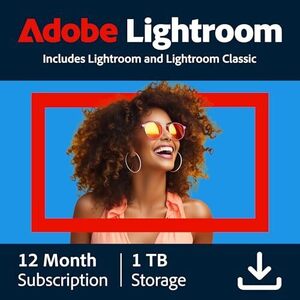 Adobe Lightroom with 1 TB Storage - 1 Year Subscription $110.10 (Was $191.93) @ Amazon AU