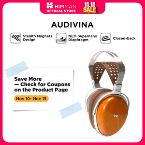 Hifiman Audivina Closed Back Planar Studio Headphone US$570.94 (~A$920.92) Delivered @ Hifiman Official Store AliExpress