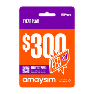 Amaysim 320GB 12-Month SIM $199 Plus $60 Cashback @ TopCashback AU