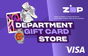 10% Cashback on Visa Department Store Gift Cards and Bunnings Gift Cards @ Zip