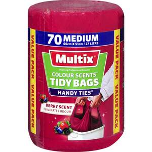 1/2 Price: Multix Tidy Kitchen Bags: Medium 70 Pack $3.60, XL 20 Pack $2.65 @ Woolworths