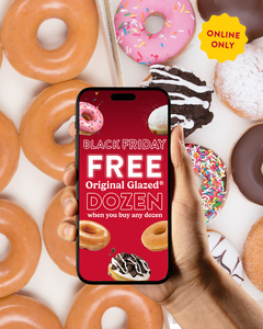 Free Original Glazed Dozen Donut w/Purchase of Any Dozen (Exc Xmas Dozen) @ Krispy Kreme Online (Exc Airport/Partner Outlets/SA)