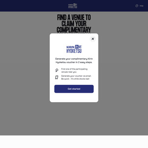 Claim a Free 425ml glass of Kirin Hyoketsu Lemon at Participating Venues @ Fanzo