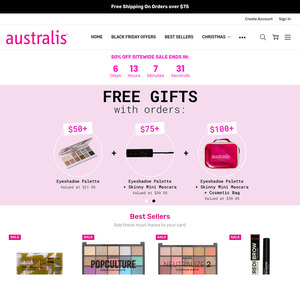 50% off Sitewide, Items from $2.99 + $12.95 Shipping ($0 With $20 Spend) @ Australis