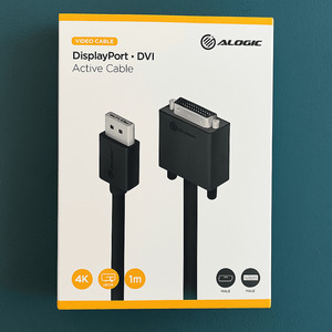 Alogic DisplayPort to DVI-D Active Cable 1 Meter w/ 4K Support Male to Male $14.99 (Was $24.99) Delivered @ Lotus Computers