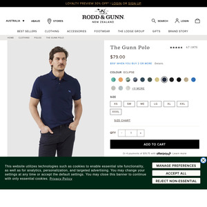 The Gunn Polo $30.30 Delivered @ Rodd and Gunn (Account Required)