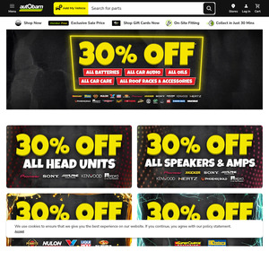 Autobarn 30% off BF Sale