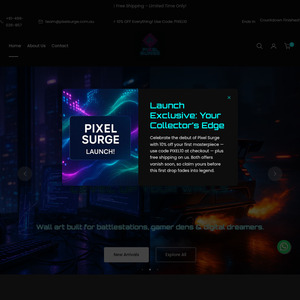 ๐ Black Friday Launch: 20% Off Wall Art & Apparel + Free Shipping @ PixelSurge (Oz Made) ๐