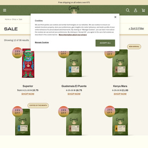 Extra 5% off Sale Prices @ Campos Coffee