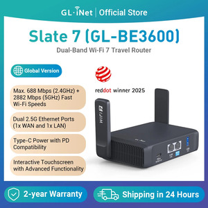 GL.iNet Slate 7 GL-BE3600 Dual Band WiFi 7 Travel Router US$101.74 (~A$156.09) Delivered @ GL.iNet Official Store AliExpress