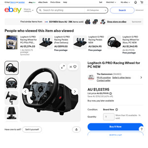 Logitech G PRO Racing Wheel for PC NEW $1037.95 @theGamesmen