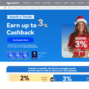Deposit or Transfer More than $2000 & Hold for 2 Years, Get 2% Cash Bonus (or 3% if over $100k) - Activation Required @ Webull