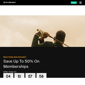 30-50% off Annual Membership - The Social $195.30, The Golfer $239, The Addict $449.50 @ Future Golf