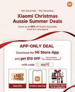 $10 off (No Minimum Spend, e.g. 22.5W 20000mAh Power Bank $17.50) + $9.90 Delivery ($0 with $69 Order) @ Xiaomi (App Only)