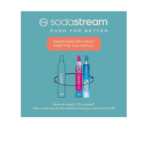 SodaStream 60L Gas Cylinder Exchange $15 + $9.95 Delivery ($0 C&C/ $99 Order) @ MYER