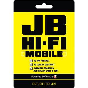 JB Hi-Fi Mobile $39 Pre-Paid SIM for $13 @ JB Hi-Fi