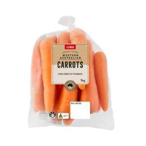 Carrots Prepacked 1kg $1, Brown Onions Prepacked 1kg $1 @ Coles