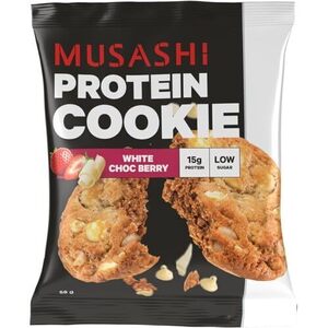 Musashi White Chocolate Berry Protein Cookie 12 x 58g $6.22, + Delivery ($0 with Prime/$59 Spend) @ Amazon AU