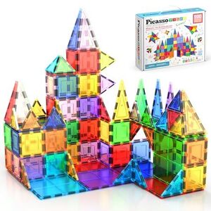 PicassoTiles 100-Piece Set Magnetic Building Tiles $41.39 (RRP $69.99) + Del ($0 Prime/ $59 Spend) @ PicassoTiles via Amazon AU