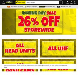 26% off Almost Everything Storewide (Online from 5pm AEDT 24 Dec, In-Store & Online 26 Dec) @ Autobarn