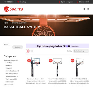 Boxing day sale Powerdunk Pro 54 Basketball System $593 (Save 10%) + Delivery ($0 VIC C&C) @ JQ Sports