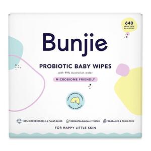 Bunjie Baby Wipes 8x80 Wipes $23.49 + Delivery ($0 C&C) @Chemist Warehouse