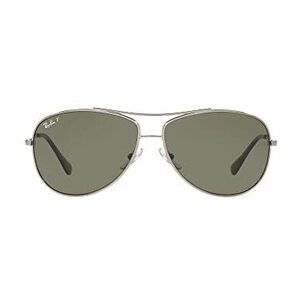 RAY-BAN Polarised Sunglasses, 0RB3293, Gun Metal G-15 & Green, 63mm $109