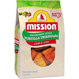 Mission Chilli & Lime Tortilla Corn Chips 230g $3.50 ($3.15 Sub & Save) + Delivery ($0 with Prime/ $59 Spend) @ Amazon AU