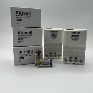 Maxell Alkaline AAA Batteries 120-Pack + 2-Pack Universal Battery Chargers $39.95 Delivered @ Tapesplus