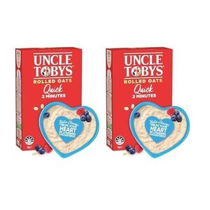 Uncle Tobys Oats Quick, 1kg (Pack of 2) $6.50 ($5.85 S&S) + Delivery ($0 with Prime/ $59 Spend) @ Amazon AU